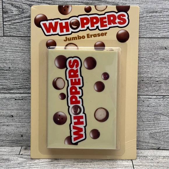 WHOPPERS Hershey's Malted Milk candy Jumbo Eraser Retro School Supplies Novelty - Picture 1 of 4